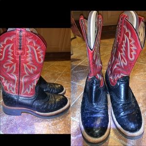 Ariat full quill ostrich boots